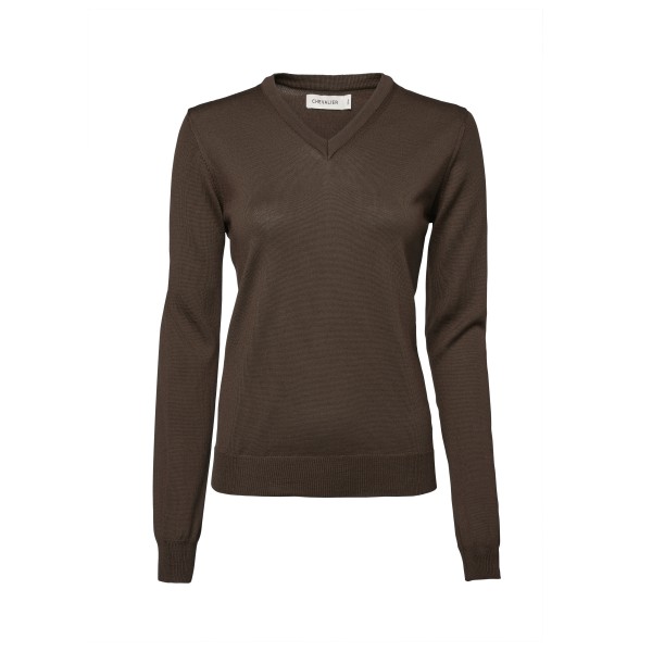 Chevalier - Women's Blaise V-Neck Merino Pullover - Merinopullover Gr 42 braun