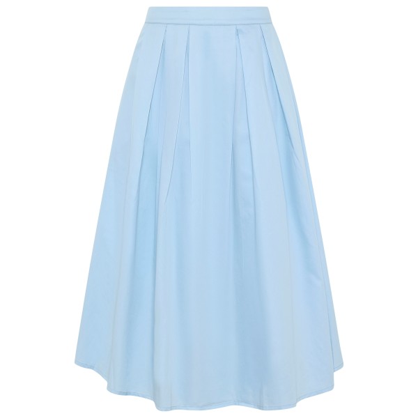 KnowledgeCotton Apparel - Women's Organic Cotton Pleated Skirt - Jupe Gr L blau