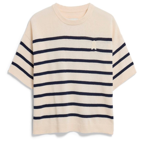 ARMEDANGELS - Women's Stripe Linen Blend Sweater - Pullover Gr XS beige