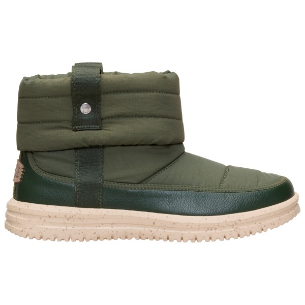 HeyDude - Women's Camden Cuff Nylon Quilt - Winterschuhe Gr 36;37 oliv