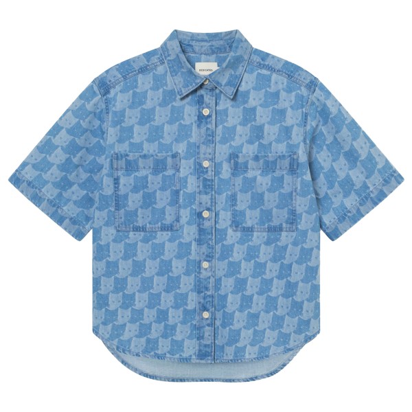 DEDICATED - Women's Shirt Stensvik Denim - Bluse Gr XL blau