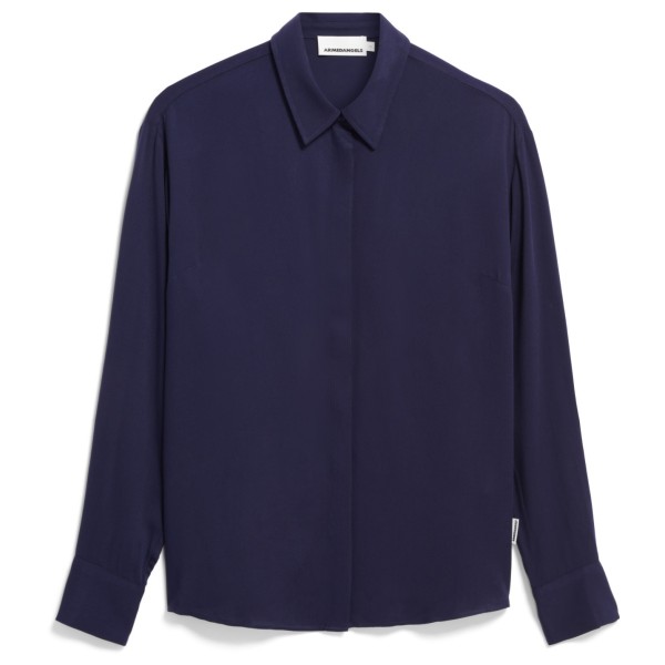 ARMEDANGELS - Women's Larisaana L/S - Bluse Gr M blau