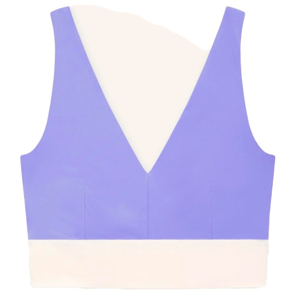 MYMARINI - Women's Yoga Top - Bikini-Top Gr L lila/weiß