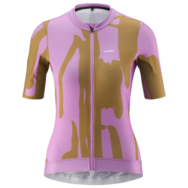 Gonso - Women's Road Jersey Print - Velotrikot Gr 42 braun