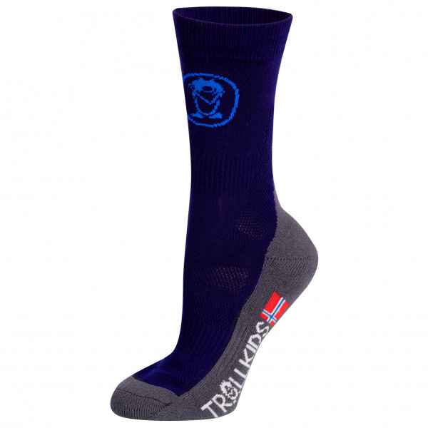 Trollkids - Kids Trekking Mid Cut Socks II - Wandersocken Gr 31-34 blau