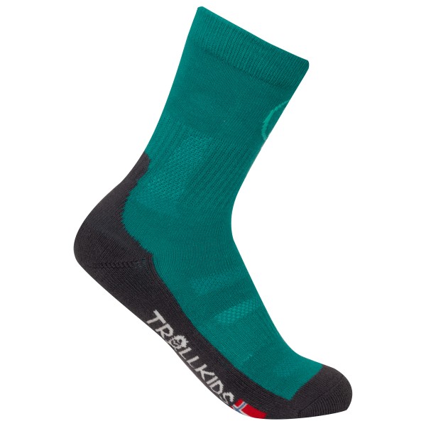 Trollkids - Kids Trekking Mid Cut Socks II - Wandersocken Gr 27-30 türkis