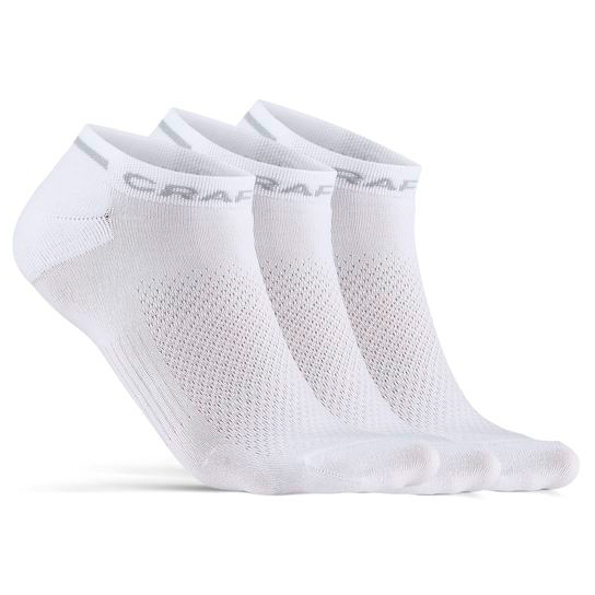 Craft - Core Dry Shafless Sock 3-Pack - Velosocken Gr 37-39 weiß/grau
