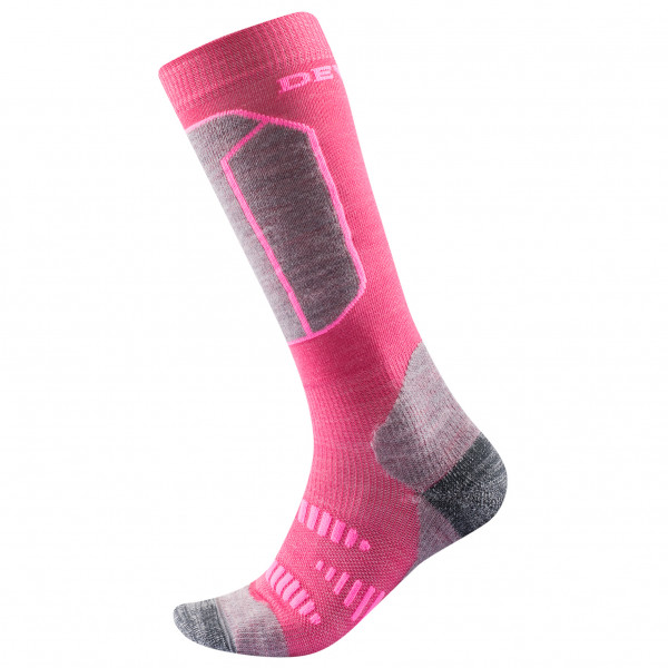 Devold - Kid's Alpine Sock - Skisocken Gr 25-27 rosa