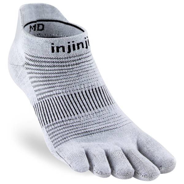 Injinji - Run Lightweight No-Show - Laufsocken Gr 47,5+ grau