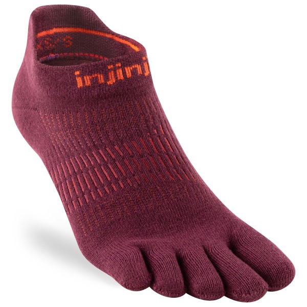 Injinji - Women's Run Lightweight No-Show - Laufsocken Gr 40,5-44,5 rot