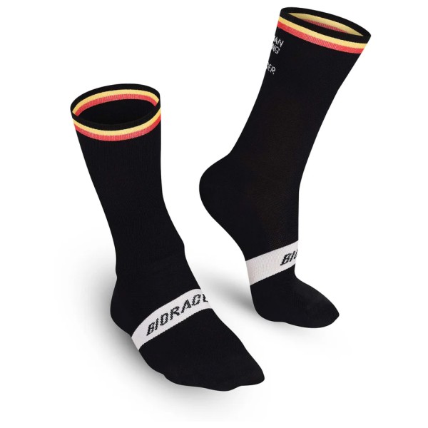 Bioracer - Belgium Sock Knitted - Velosocken Gr 39-41 - M schwarz