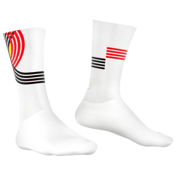 Bioracer - Belgium Sock Knitted - Velosocken Gr 39-41 - M;42-44 - L schwarz;weiß