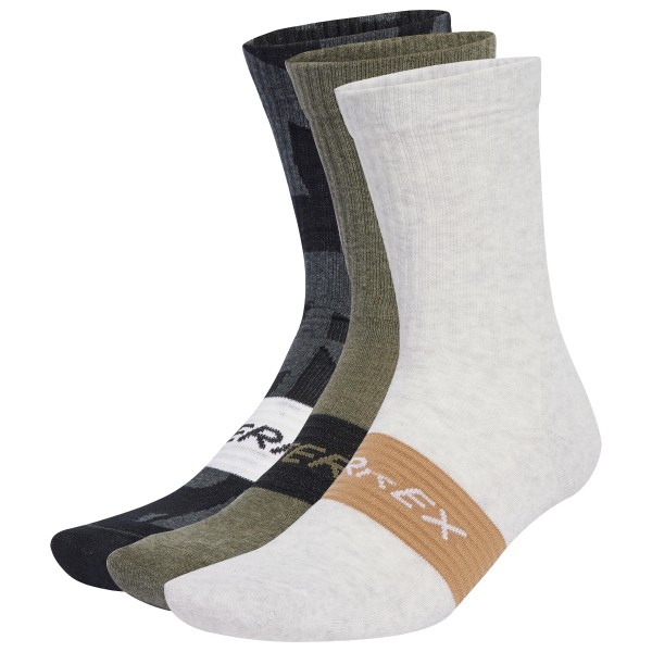 adidas Terrex - TRX MT Sock 3-Pack - Multifunktionssocken Gr 46-48 grau