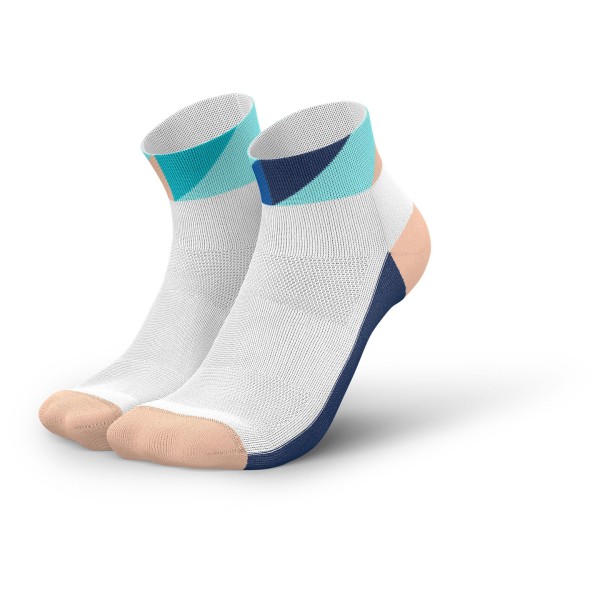 INCYLENCE - Running Polygons Short - Laufsocken Gr 43-46 weiß