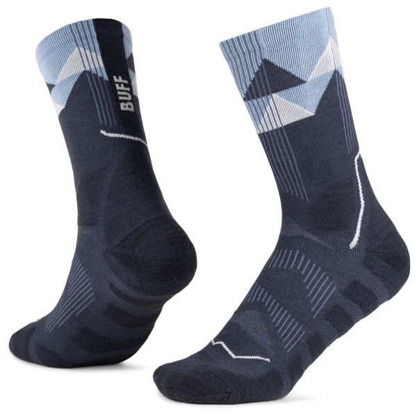 Buff - Thermonet Crew - Wandersocken Gr 42-44 blau