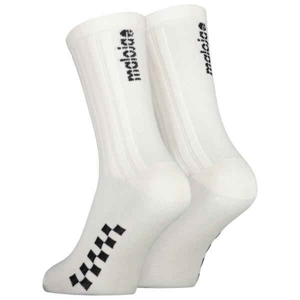 Maloja - PushbikersM. Aerosocks - Velosocken Gr 39-42 weiß/grau