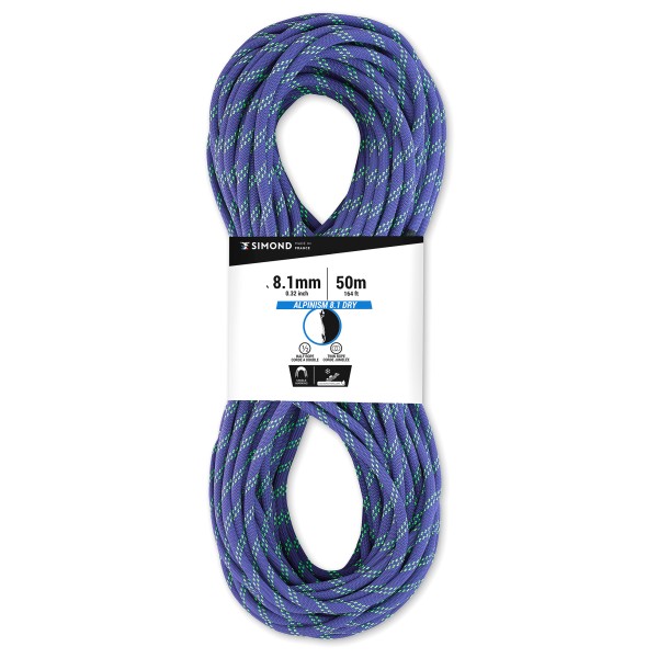 SIMOND - Rappel Alpinism 8.1 - Halbseil Gr 60 m blau