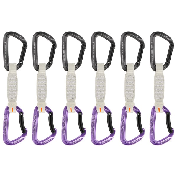 Mammut - Workhorse Keylock Quickdraws - Express-Set Gr 17 cm - Straight Gate / Bent Gate Key weiß