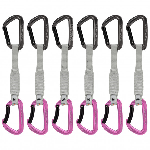 Mammut - Workhorse Keylock Quickdraws - Express-Set Gr 12 cm - Straight / Bent Gate;17 cm - Straight / Bent Gate;17 cm - Straight Gate / Bent Gate Key grau;weiß