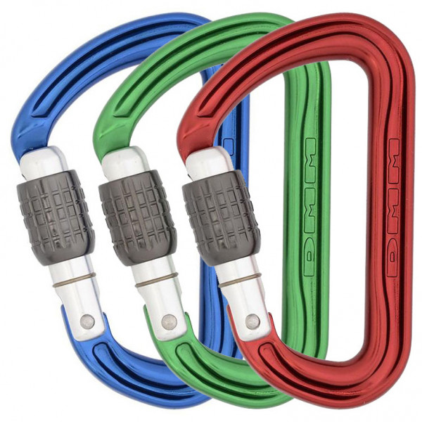 DMM - Shadow - Verschlusskarabiner Gr Kwicklock;Locksafe;Screwgate;Screwgate (3-Pack) bunt;gelb;grau;grau/grün;grau/rot;orange