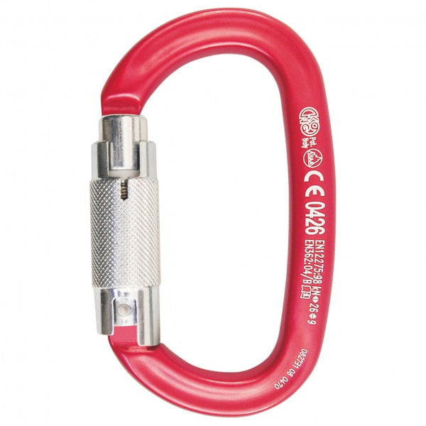 Kong - Ovalone Trilock - Schraubkarabiner grau