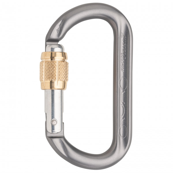 AustriAlpin - Ovalo GI Alu Schrauber - Schraubkarabiner blau;rot