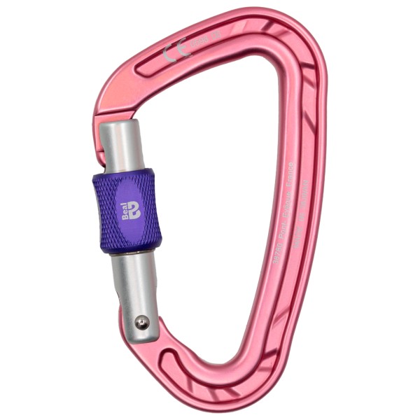 Beal - Be Quick Screw - Schraubkarabiner rosa