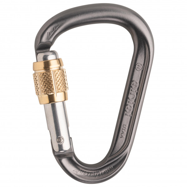 AustriAlpin - HMS Mini.Mi Alu Schrauber - HMS-Karabiner grau;lila;türkis