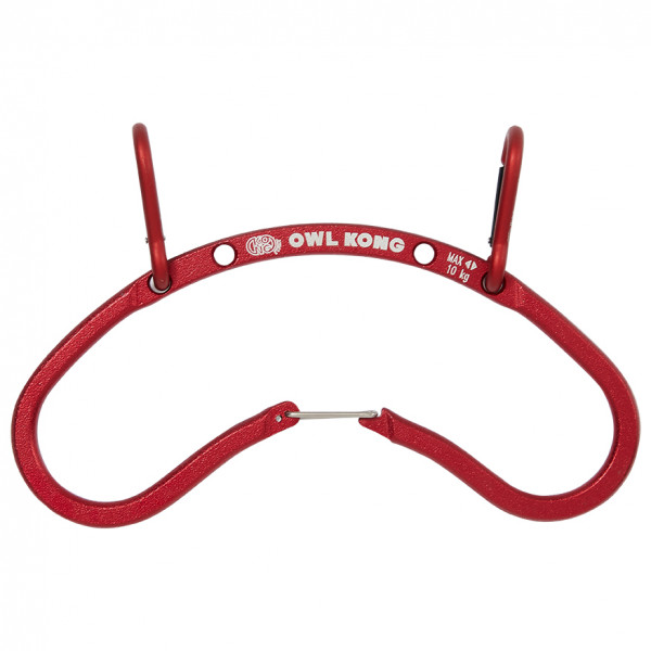Kong - Owl Pitons Holder - Materialkarabiner rot