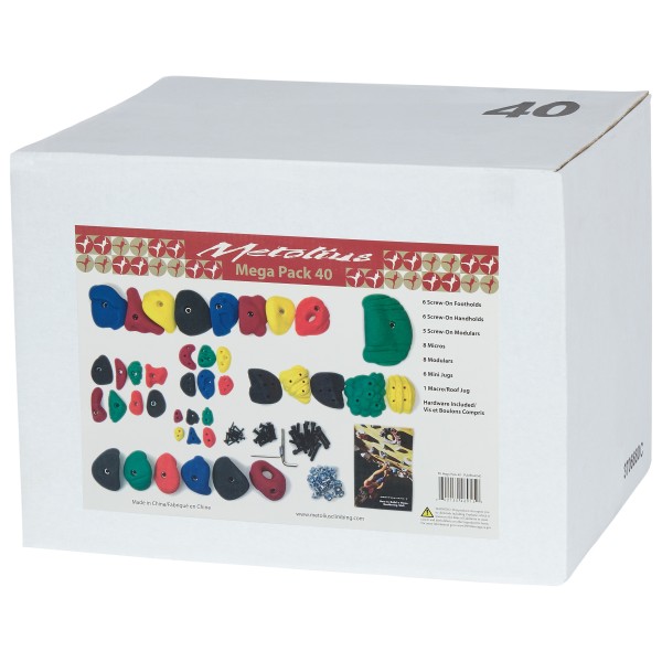 Metolius - Mega Pack 40 - Klettergriffe Gr 40 Holds grau