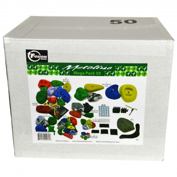 Metolius - Mega Pack 50 - Klettergriffe Gr 50 Holds weiß