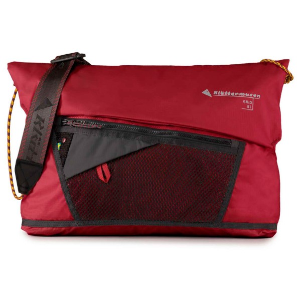 Klättermusen - Grid Messenger Bag - Umhängetasche braun;rot