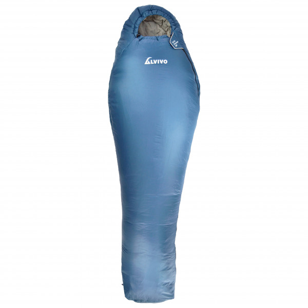 Alvivo - Arctic Extrem 200/225 - Kunstfaserschlafsack Gr 200 x 75 cm blau/grau