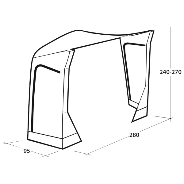 Outwell - Mid/Tall Connection Park PowerAir - Busvorzelt grün