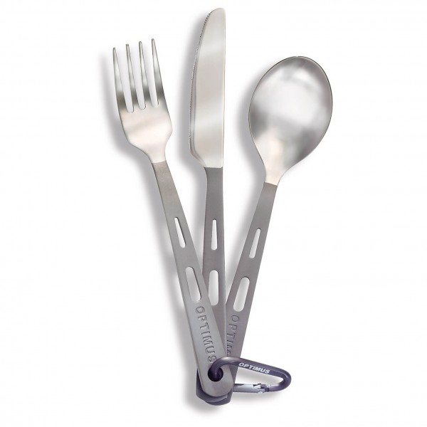 Optimus - Titanium Besteck Set 3-Teilig grau