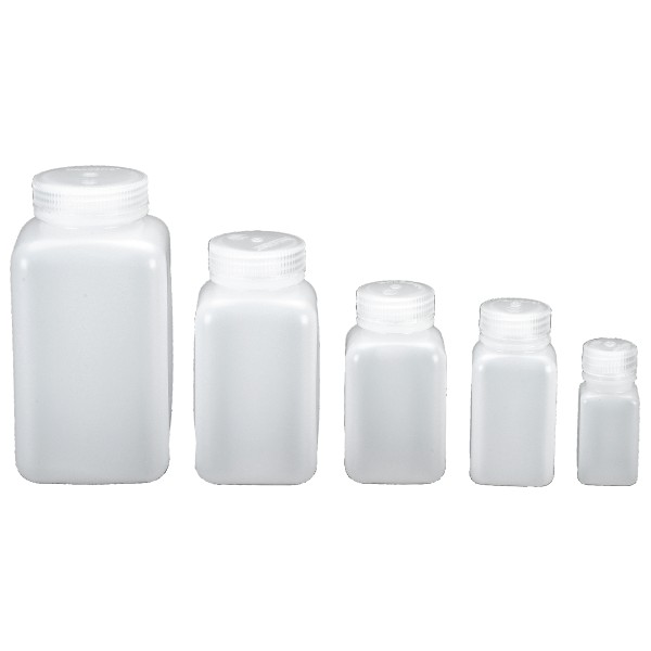 Nalgene - Weithalsflasche Quader Gr 500 ml - Hals Ø 43 mm transparent