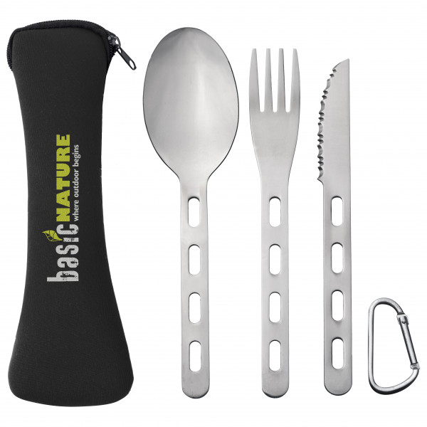 Origin Outdoors - Besteckset Biwak 'Backcountry' grau