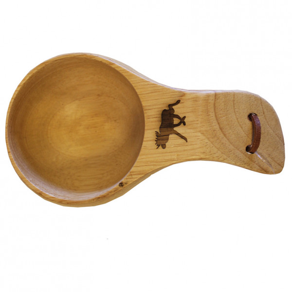 Stabilotherm - Holzkuksa mit Elchmotiv - Becher Gr One Size braun