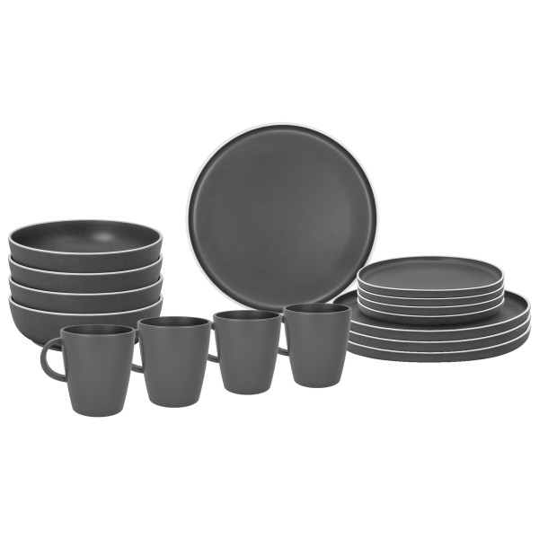 Brunner - Lunch Box - Geschirr-Set Gr 16 Pieces grau