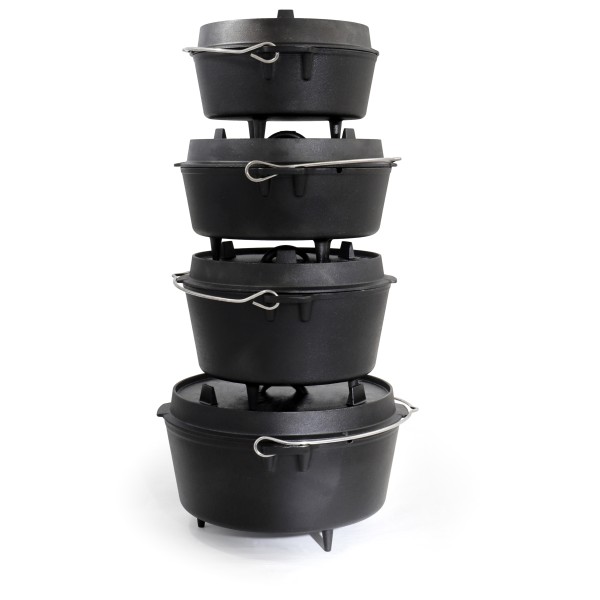 Origin Outdoors - Feuertopf Grapen - Topf Gr 12 l grau/schwarz