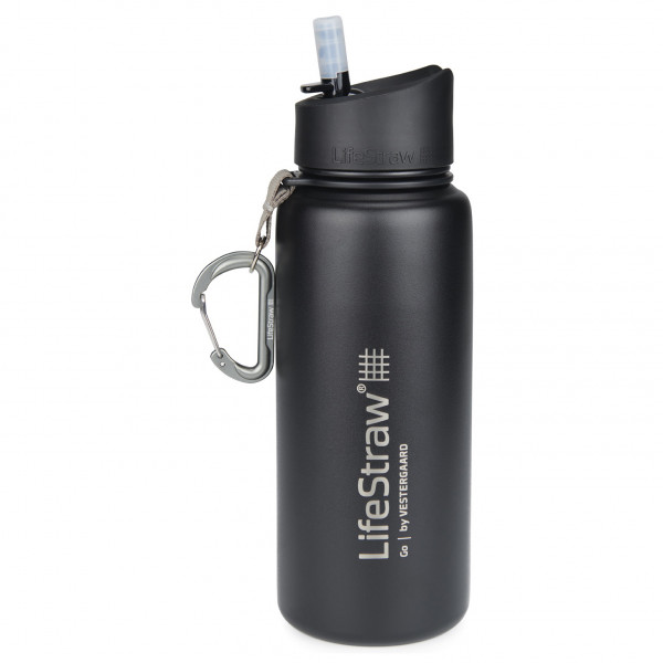 LifeStraw - Go Stainless Steel - Trinkflasche Gr 1 l;500 ml;700 ml blau;grau;lila;orange;rosa;schwarz/grau;türkis;weiß