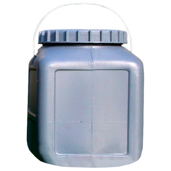 Basic Nature - Eckige Weithalstonne - Wasserträger Gr 20 l;25 l;30 l grau