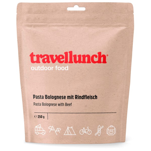 Travellunch - Nudeln Bolognese mit Rindfleisch Gr 250 g