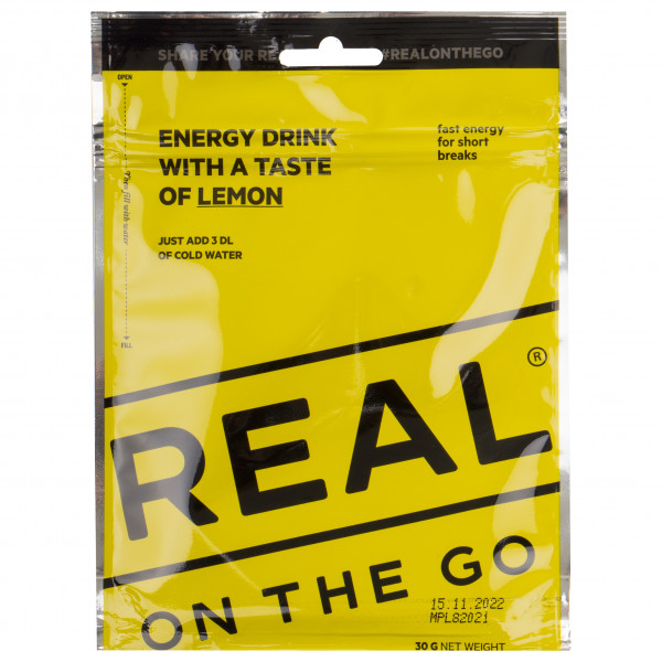 Real Turmat - Energy Drink Lemon - Energiegetränk Gr 30 g
