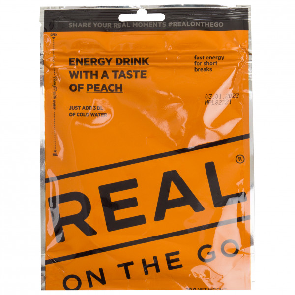 Real Turmat - Energydrionk Peach - Energiegetränk Gr 30 g