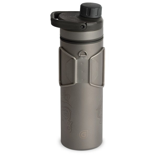 GRAYL - UltraPress Purifier Titanium Bottle - Wasserfilter Gr 500 ml grau