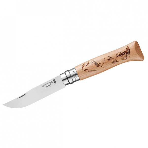 Opinel - Messer No 08 Gravure - Messer beige