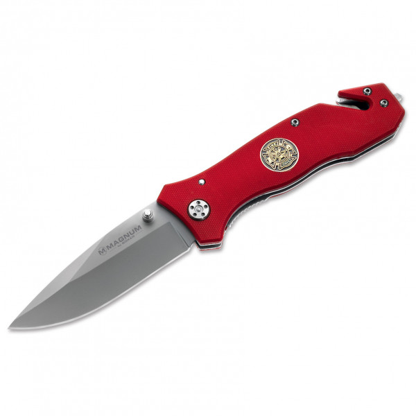 Magnum - Fire Brigade - Messer Gr Klinge 8,5 cm rot