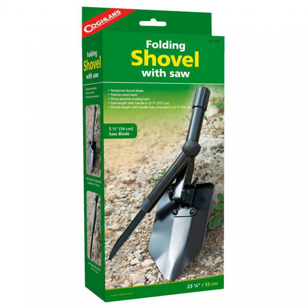 Coghlans - Klappspaten mit Säge - Klappspaten schwarz
