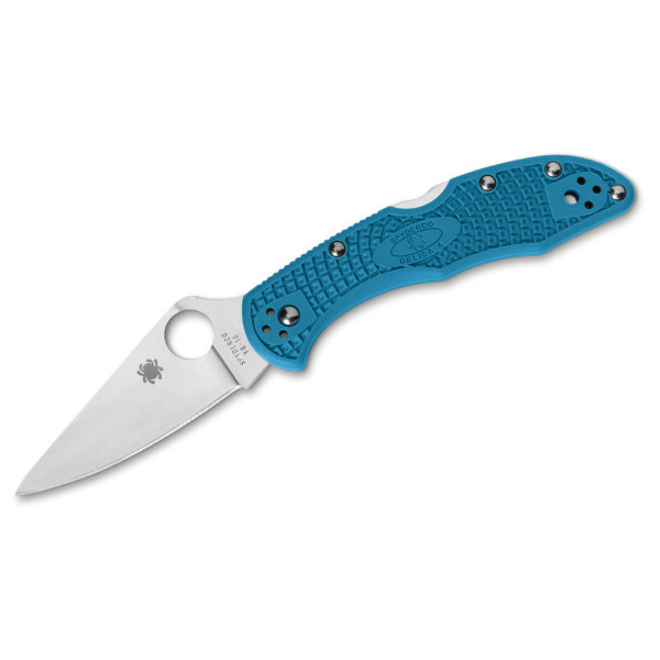 Spyderco - Delica 4 Lightweight Flat Ground - Messer blau